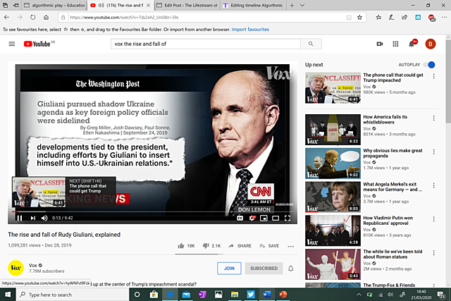 #14. The Rise and Fall of Rudi Guiliani (Recommendation No. 1)