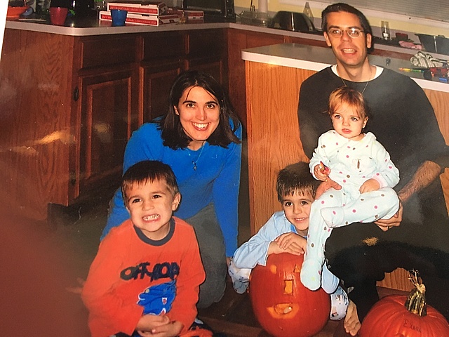 First Time Carving a Pumpkin