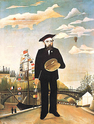 AUTORITRATTO CON TAVOLOZZA (HENRI ROUSSEAU IL DOGANIERE)