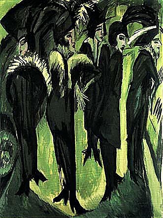 CINQUE DONNE NELLA STRADA (ERNST LUDWIG KIRCHNER)