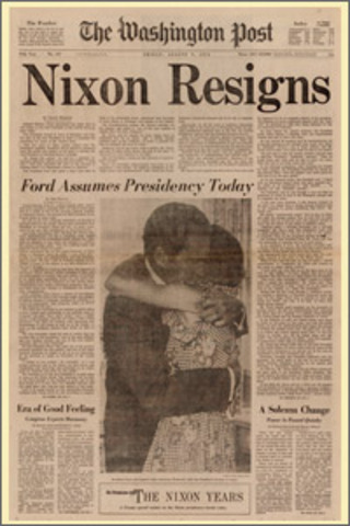 Richard Nixon Becomes The First President To Resign