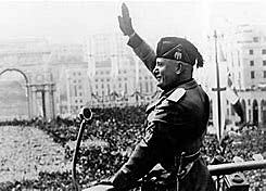 Caída del régimen fascista y rendición de Mussolini