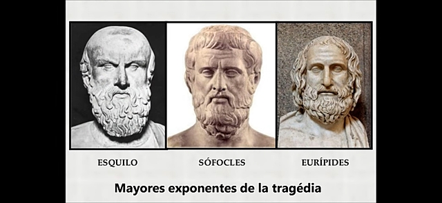 Esquilo, Sófocles y Eurípides