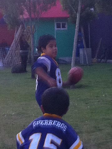I start to play football