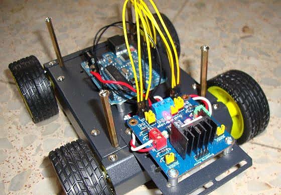 I made a remote control car