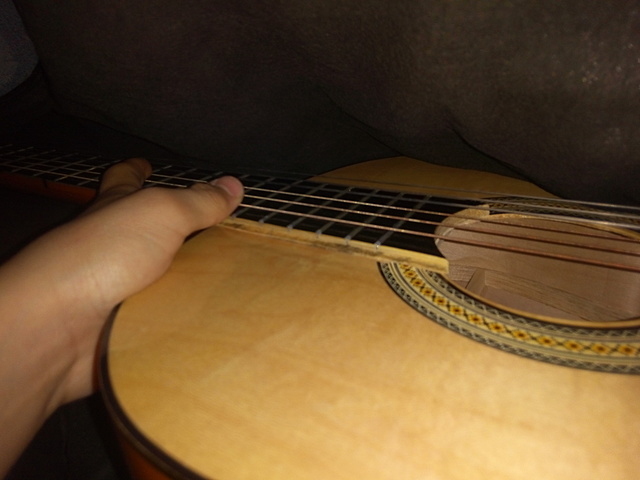 Learning to play guitar