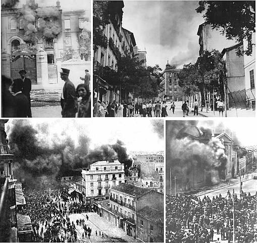 Quema de conventos en Madrid