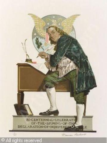 U.S. celebrates the bicentennial of the signing of the Declaration of Independence