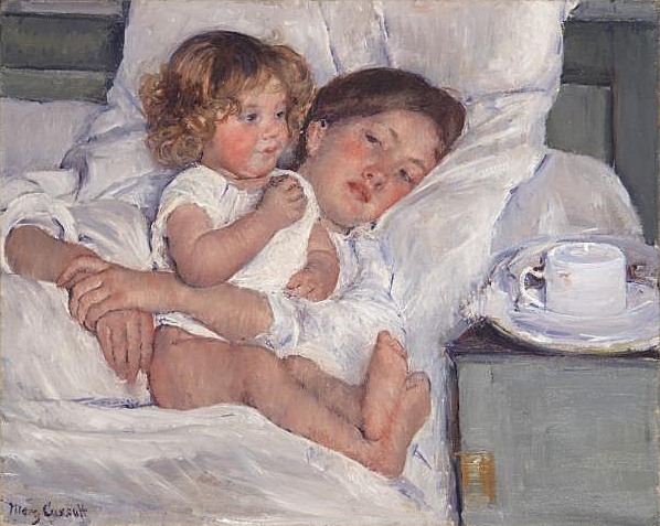 Mary Cassatt: Esmorzar al llit