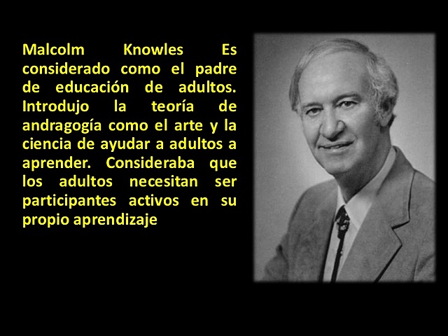 La andragogía segun Knowles
