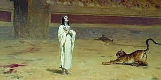 The deaths of the martyrs: Perpetua