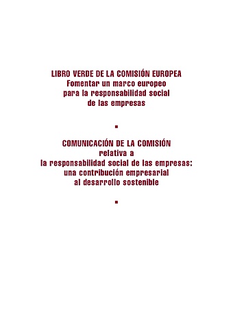 Unión Europea- Libro Verde