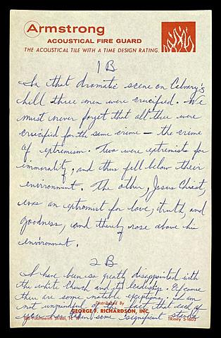 Dr. King’s: “Letter from a Birmingham Jail” (Blue)