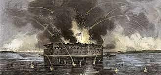 Confederate forces attack Fort Sumter (Civil War begins)