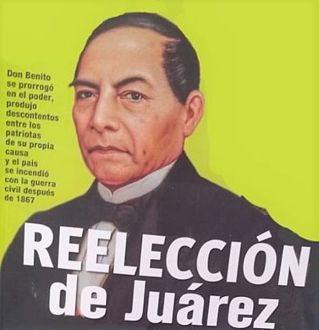 Dec 1, 1871 Reelección de Júarez 1871 - 1883