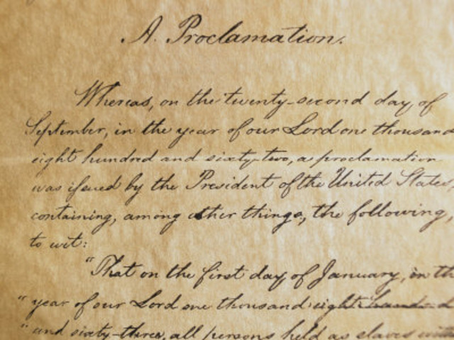 Abraham frees the slaves