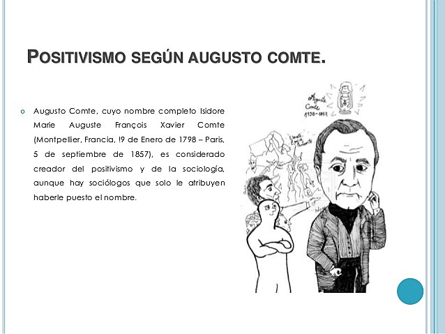 AUGUSTO COMTE (1798 -1857)
