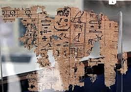 Papiro encontrado en Tebas (Egipto)