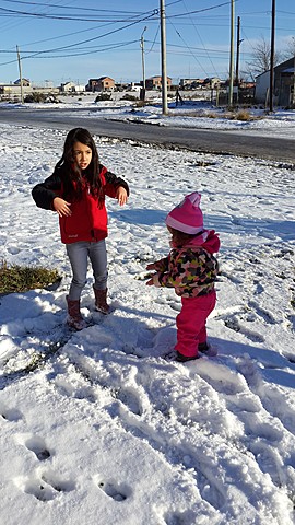 DISFRUTANDO EN LA NIEVE