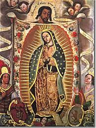nueva España nombra a la virgen de Guadalupe como patrona de la ciudad