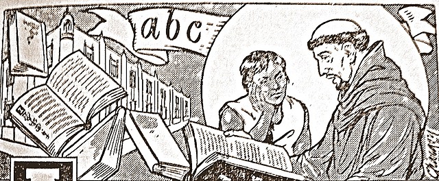 clase de estudios, Con los religiosos de San Francisco