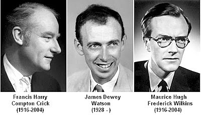 Watson, Crick y Wilkins