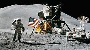 Gizakiaren lehen bidaia ilargira