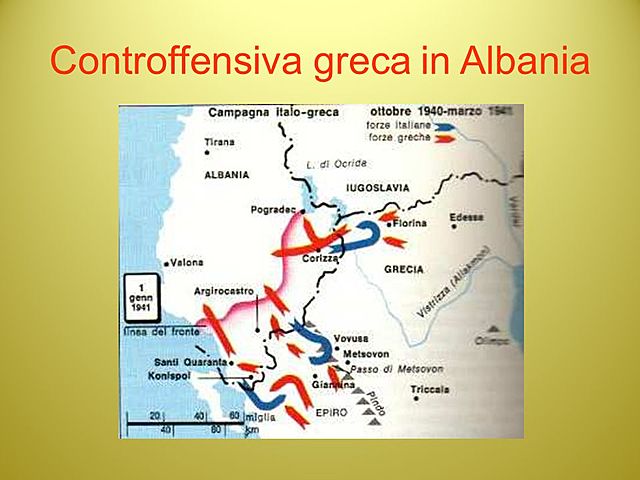 Inizio della controffensiva greca