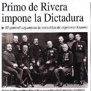 Reinado Alfonso XIII: Primo de Rivera impone la Dictadura