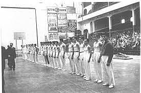 Campeonato de España de gimnasia artística masculina, disputado en el Salón Iris.