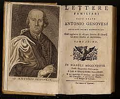 1754 Antonio Genovesi ricopre la prima cattedra di economia politica