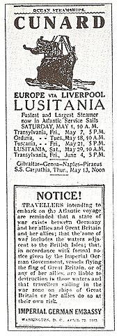 Hundimiento del Lusitania