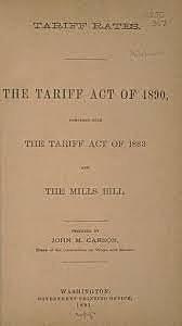 The Tariff Act of 1890