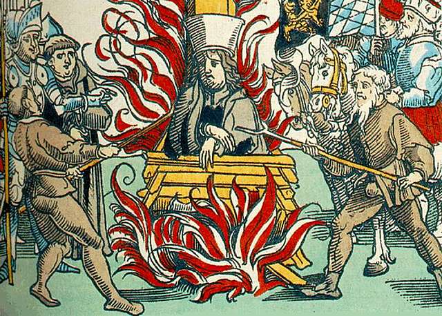 Jan Hus megégetése