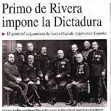 Inicio dictadura de Primo de Rivera