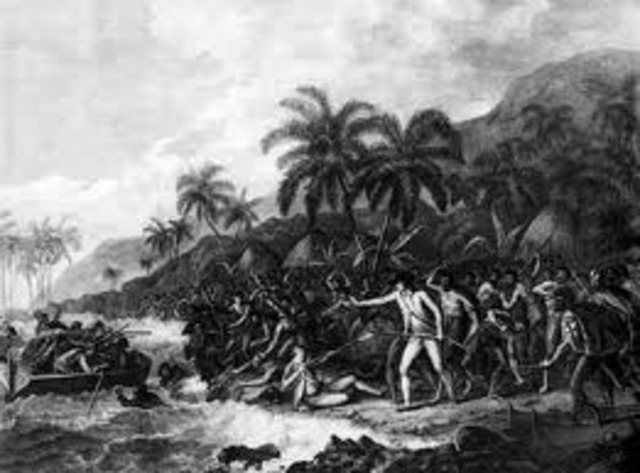 First contact with Europeans