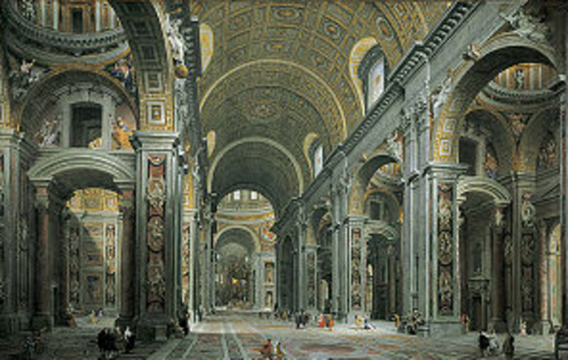 construction of basilica of ST Peter's in Rome