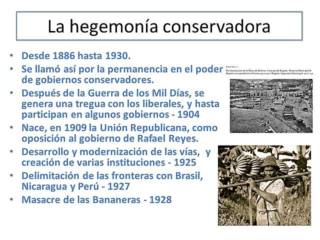 Caida de la hegemonía Conservadora.
