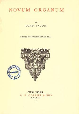 Francis Bacon publishes "Novum Organum"