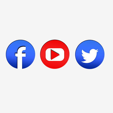 Facebook, Youtube y Twitter Publicidad