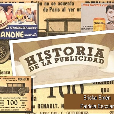 Timeline: HISTORIA DE LA PUBLICIDAD (Por: Fernanda Manosalva)