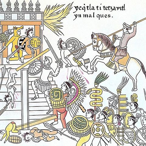 La conquista española a  México