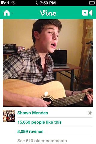 Shawn Mendes started posting Vines.