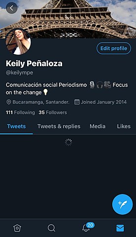 Keily se une a Twitter.