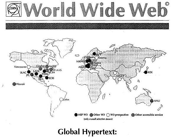Les premières cartes géographiques sur le Web