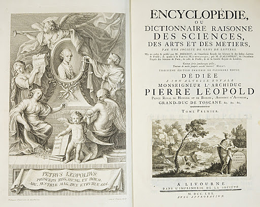 1751-1772 Diderot e D'Alambert pubblicano L'Enciclopedia