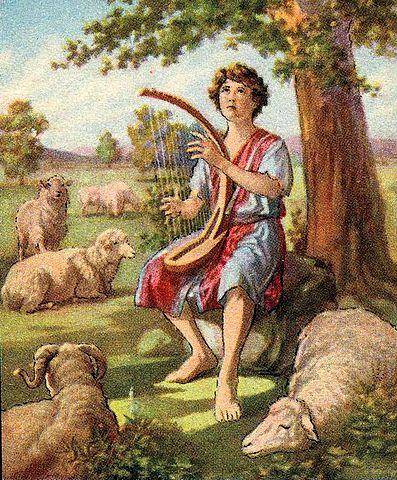 David as a shepherd