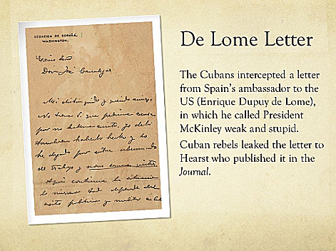 Publication of the De Lome Letter