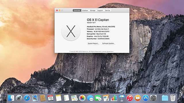 macOS X 10.11 (El Capitán)