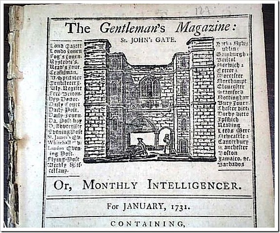 Primera revista “The Gentlemen’s Magazine”
